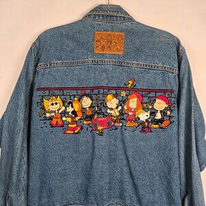 Vintage 1970s Peanuts By Design Mens Size Medium Denim Jean Jacket Made In USA